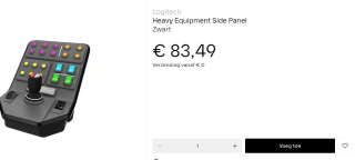 Logitech Heavy Equipment Side Panel Zwart voor €83,49 bij Dustinhome