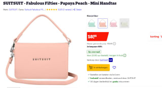 SUITSUIT - Fabulous Fifties - Papaya Peach - Mini Handtas voor €18,95 bij Bol.com