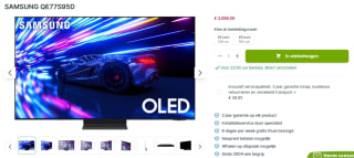 Samsung QE77S95D - 77 inch - 4K QD-OLED - 2024 voor €3.098 bij Plasmavisie