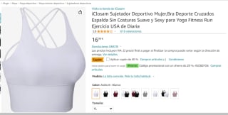 Sujetador deportivo iClosam por 6.79€