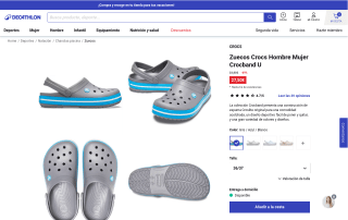 Zuecos Crocs Crocband U para hombre y mujer por 27,50€