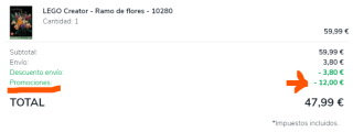 20% dto en selección de peluches y flores Lego