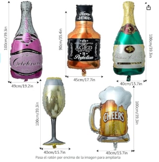 5 piezas de Globos de Helio por 3,99€