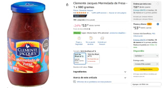 Clemente Jacques Mermelada de Fresa 980g por $53 | Descuento Amazon