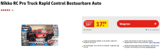 Nikko RC Pro Truck Rapid Control Bestuurbare Auto voor €17,99 bij Kruidvat