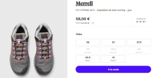Zapatillas de Trekking para Mujer Merrell FLY STRIKE GTX por 58€