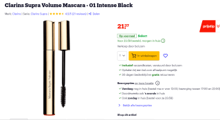 CLARINS Make Up Mascara Volume voor €21,37 bij Bol.com