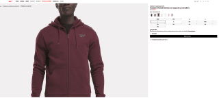 Sudadera Reebok con cremallera por solo 25,50€