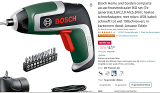 Bosch Home and Garden compacte accuschroevendraaier voor €41,99 bij Amazon