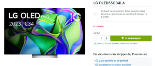 LG OLED55C34LA (2023) televisie voor €1398 bij Plasmavisie