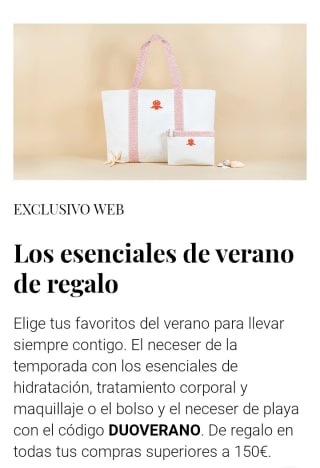 Regalo Neceser con esenciales o Neceser+Bolsa con compra en Sisley.