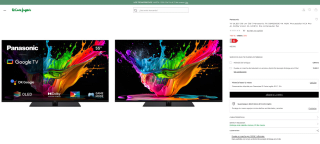 TV Oled Panasonic 55" TX-55MZ800E por 799€