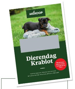 Gratis krablot voor een gratis dierensnack op te halen bij Welkoop
