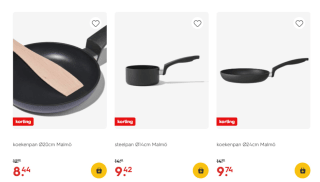 Op alle Malmö pannen 35% korting bij de HEMA