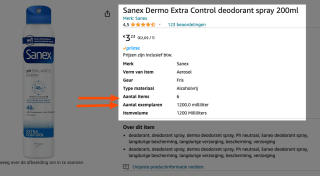 Prijsfout?! Sanex Dermo Extra Control deodorant spray 200ml (6 stuks | EUR 0,54 per stuk)