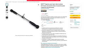 Barra tríceps 50 cmts BSFIT por solo 17,13€