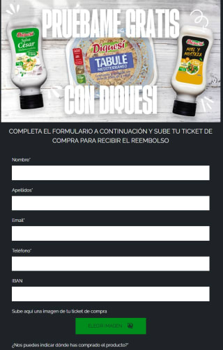 Prueba gratis por reembolso Diquesí