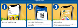 Gratis producten of korting bij besteding vanaf €10 bij Lidl (app nodig)