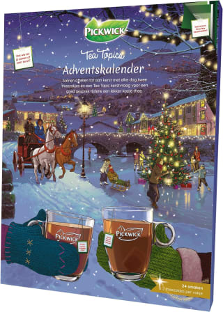 Pickwick Adventskalender Tea Topics 2022 - 48 theezakjes voor €8,47 bij Amazon