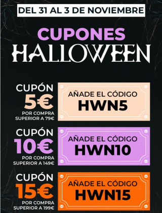 Descuento de hasta 15€ según importe de la compra en Sabina y regalos por compras
