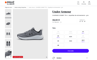 UNDER ARMOUR CHARGED COMMIT TR 4 por 39€