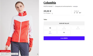 Chaqueta para Mujer Columbia ROFFE RIDGE por 25€