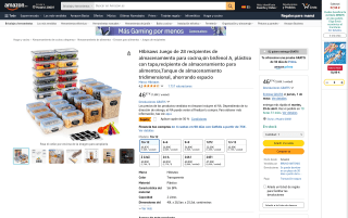 Juego 28 fiambreras plástico Hibisaws por 32,88€