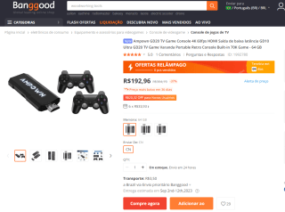 Console de jogos da PS1, Nitendo, Sega dentro outros de 64GB - R$ 192,96