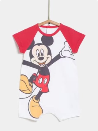 Pijama pelele de algodón manga corta de Bebé Unisex DISNEY por 2,99€