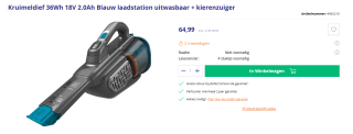 BLACK+DECKER BHHV520BF - Kruimeldief - 18 V voor €64,99 bij Azerty