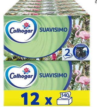 Pack x12 Colhogar Suavísimo Family Pack Pañuelos Faciales por 13,98€