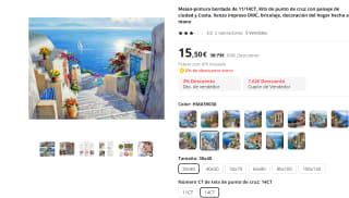 Recopilación de kits de punto de cruz desde 7,08