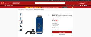 Botella National Geographic Explore azul mate de 900 ml por $3.190