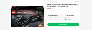 LEGO Technic 42165 Mercedes-AMG Performance - £15.99