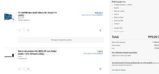 Samsung TV QLED 55" QN95B Neo QLED 4K + Barra de sonido HW-B550/ZF por 999€