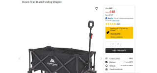 Ozark Trail Black Folding Wagon - £48