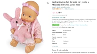 Barriguitas Set de bebé con ropita y Mascota de Punto por 9€