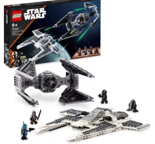 LEGO 75348 Star Wars Caza Colmillo Mandaloriano vs. Interceptor Tie por 59,99€.