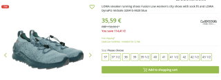 Lowa LM320415 9028 FUSION Lage Wandelschoenen voor €35,59 bij Outlet46