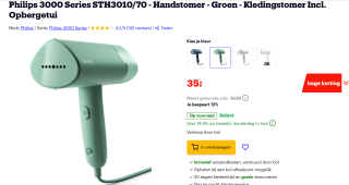 Philips kledingstomer STH3010/70 voor €35 bij Bol