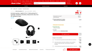 Auriculares Logitech G Pro X y ratón Pro X Superlight por 149€