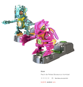Pack de Pelea Biosaurus Kombat de Bizak por 8.28€