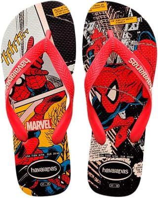 Chinelo Unissex Havaianas, modelo Top Marvel Classics - R$ 38,49
