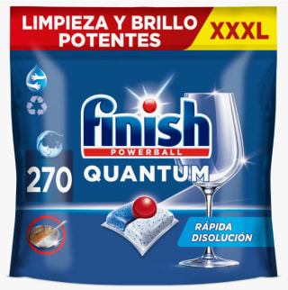 270 cápsulas Finish Powerball Quantum + 2 ambientadores Limón por 37,93€