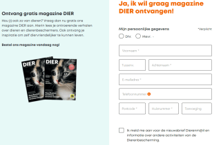 Gratis magazine DIER van de Dierenbescherming