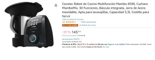 Robot de Cocina Multifunción Cecotec Mambo 8590 por 145.9€