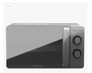 Cecotec ProClean 3060 Mirror Microondas 20L 700W por 53.29€ (Cuenta Nueva 43.29€)