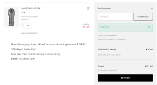 Minimaal 20% korting op alle jurken bij Vila