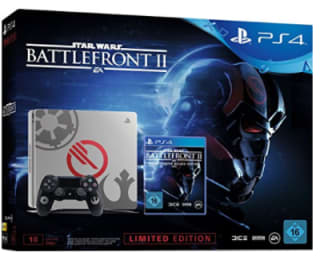 SONY PlayStation 4 (Slim) 1TB Star Wars Edition + Star Wars Battlefront II (Elite Trooper Deluxe Edition) voor €299