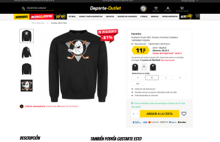 Sudadera Anaheim Ducks NHL Fanatics Hombre por solo 11,58€